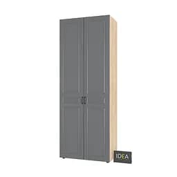 Шафа для одягу з полицями С-9.2 Дуб крафт/Асфальт Idea - мініатюра 3