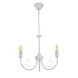 Люстра подвесная Brille свеча Е14 40W WH (BKL-726S/3)