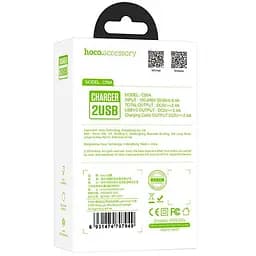 Мережевий зарядний пристрій 2USB Hoco C59A 2.1A White + USB Cable iPhone 8 - мініатюра 3