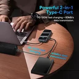 Адаптер мультипортовий - хаб Baseus AcmeJoy 8-Port Type-C Hub Adapter (WKJZ010613) - мініатюра 5