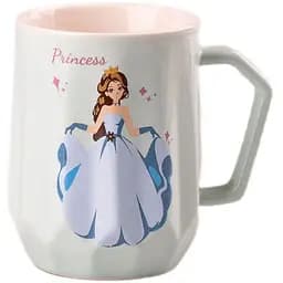 Чашка керамічна Happy Life Принцеса Дісней бірюзова 450 мл HPCYM0859T