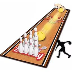 Настольная интерактивная игра Ummi 707-123 Боулинг, коричневая