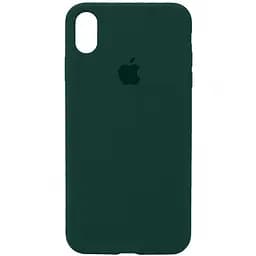 Чохол Silicone Case Full Protective (AA) для Apple iPhone X / XS (5.8) Зелений / Forest green