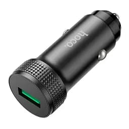 Адаптер автомобильный HOCO Level single port car charger Z49A 18W QC3.0 черный