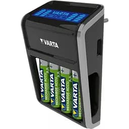 Зарядний пристрій для акумуляторів Varta LCD PLUG CHARGER +4*AA 2100 mAh (57687101441) - мініатюра 3