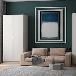 Шафа для одягу Doros Promo з полицями Кашемір 2 ДСП 90х48х204 (80737670) - мініатюра 4