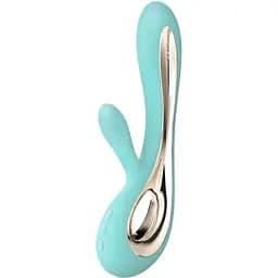 Вибратор-кролик Lelo Soraya 2 Aqua 12 режимов двойная стимуляция G-точки и клитора до 4 часов работы