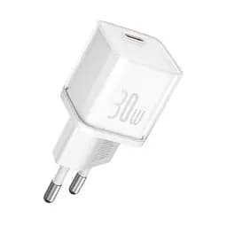 Мережевий зарядний пристрій Baseus GaN5S Fast Charger 1C 30W EU білий P10162504213-00 - мініатюра 4