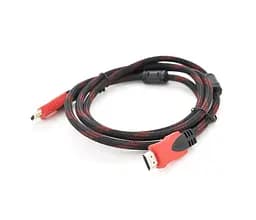 Hdmi кабель GRAND 1.5 м 1.4 з підтримкою 3D-відео чорно червоний - мініатюра 2