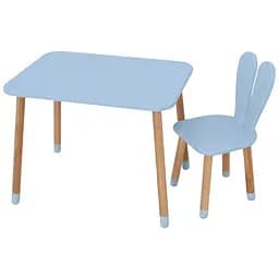 Дитячий столик Bambi Зайчик 04-027BLAKYTN для творчості зі стільчиком 68х50 см