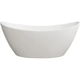 Ванна окремостояча матова Amdcon Capr 170x77 з литого каменю CAPR_170_MAT Білий матовий