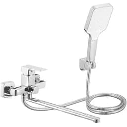 Змішувач для ванни Lidz Orion 005 Chrome з душовим гарнітуром LDORI005CRM48094