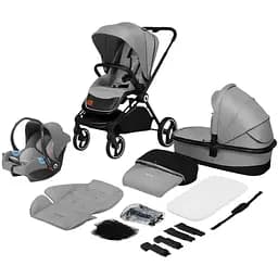 Коляска універсальна Lionelo Mika Plus 3 в 1 grey stone (LO-MIKA PLUS 3IN1 GREY STONE) - мініатюра 14