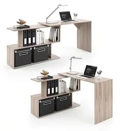 Стіл комп'ютерний кутовий Forte Alma 1200x770x500 Дуб сонома (id27-0000-41-sonoma) - мініатюра 3