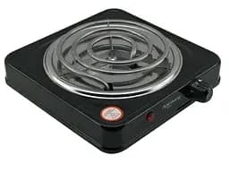 Электроплита Rainberg RB-555 спиральная настольная электрическая плита на 1 конфорку 1200 Вт Черная