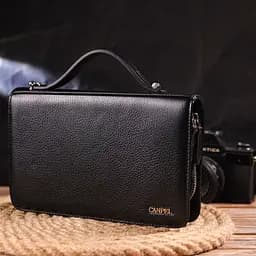 Чоловіча шкіряна барсетка Canpellini 21,5х13,5х4 см sum0022446 - мініатюра 8