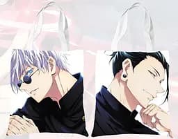 Шопер эко-сумка Магическая битва Jujutsu Kaisen 36 х 33 см двухсторонний