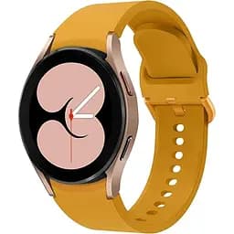 Ремінець силіконовий BeWatch Samsung Galaxy Watch 4/5/Pro SoftTouch Жовтий (0139307)