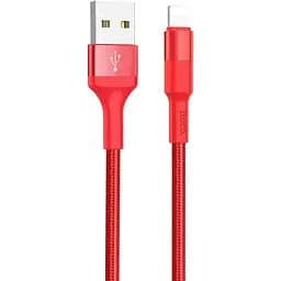 Кабель Hoco X26 Xpress Lightning 1m red