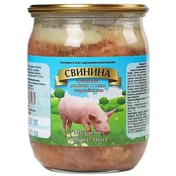 Свинина тушкована ТМ Пан Іван домашня в желе 500 г