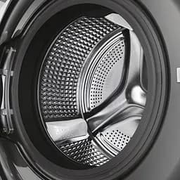 Прально-сушильна машина Haier фронтальна 8(5) кг 1400 A 46 см дисплей пара інвертор люк чорний прямий привід cріблястий - мініатюра 7