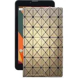 Чохол StatusCASE з екошкіри для планшету Bravis NB754 Золотий ромб