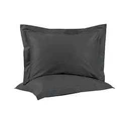 Наволочки сатин Lotus Home - Dakota Modern антрацит 50x70+5 (2 шт)