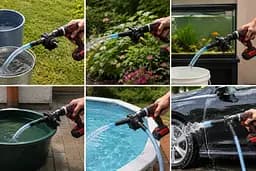Насадка на шуруповерт для перекачування палива та води ArylDrill / Насос на дриль для перекачування рідин / Помпа на дриль - мініатюра 2