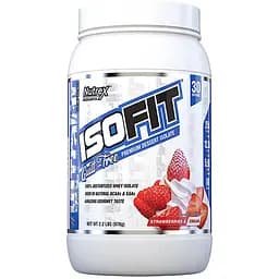 Протеин IsoFit, 30 порций Клубника-крем (978 грамм) Nutrex Research vit0003420