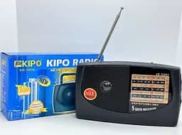 Радіоприймач Kipo KB-408AC портативний AM/FM/SW з акумулятором та мережевим живленням - мініатюра 3