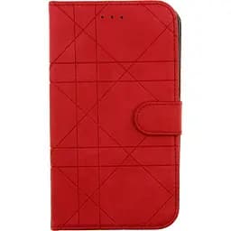Чохол-книжка Toto Book Silicone Slide Universal Cover 6.5" (№3) Red