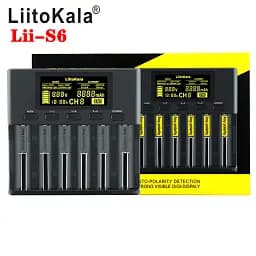 Зарядний пристрій LiitoKala Lii-S6 для акумуляторів АА, ААА, 18650, 21700, 26650 Li-ion, Ni-MH, Ni-Cd, LiFePO4 (19417) - мініатюра 3