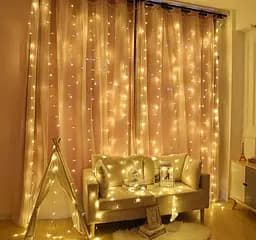 Світлодіодна гірлянда Штора 2х2м 360 LED (Теплий білий світ)