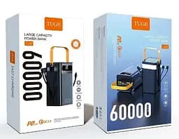 Повербанк WUW-TUGII Y106 Powerbank портативний акумулятор швидка зарядка 60 000 mAh LED-індикація Чорний - мініатюра 8