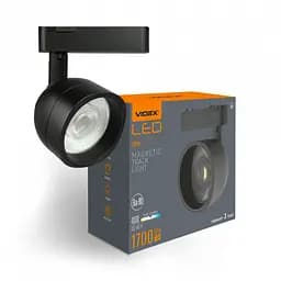 Світильник магнітний трековий Videx LA78B 18W 4000K 48V Black - мініатюра 2