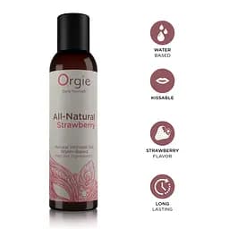 Лубрикант Orgie ALL-NATURAL STRAWBERRY 150ML Orgie 17304; 69-17304 100382 - мініатюра 2