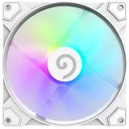 Вентилятор 140 мм GameMax FN14A-S5-W білий 140х140х25 мм ARGB підсвічування 600-1400 об/хв до 30 дБ 4-pin (PWM, 50 см)