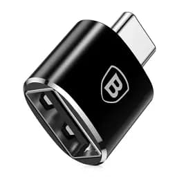 Адаптер Baseus USB мама To TypeC тато Adapter Converter чорний - мініатюра 2