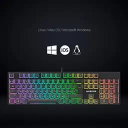 Клавіатура USB GamePro MK85R Red Switch RGB Black (MK85R) UA - мініатюра 6