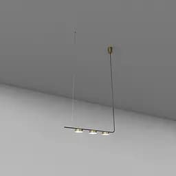 Підвіс SV0056-3 BK+GD 4000К