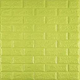 Самоклеюча 3D панель Sticker Wall SW-00001331 Флуоресцентний зелений 700х770х5мм