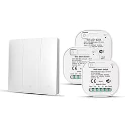 Выключатель дистанционный Wi-Fi на 3 клавиши Белый