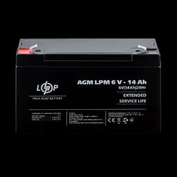 Акумулятор AGM LPM 6V - 14 Ah - мініатюра 2