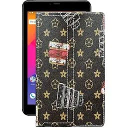 Чохол StatusCASE з екошкіри для планшету Prestigio Grace 5778 Луі-Вітон-коричневий