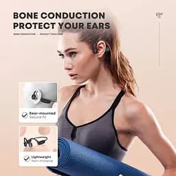 Бездротові спортивні кісткові навушники Langsdom Opetec Race Bluetooth-гарнітура з вбудованою пам'яттю 32G - мініатюра 9