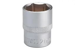 Головка торцева шестигранна Intertool 21мм x 1/2" матова - мініатюра 2