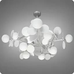 Люстра подвесная 517 Dlight на 15 ламп Хром-Белый (01679)