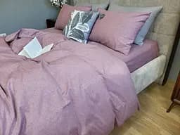 Комплект постільної білизни Washed Cotton з вареної бавовни Рожевий Маув Mauve - мініатюра 3