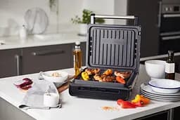 Гриль George Foreman 28000-56 Smokeless Grill 1575 Вт антипригарне покриття білий/сталь (28000-56) - мініатюра 12