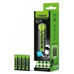 Батарейка Videx LR03 (AAA) box 4 шт (60/720) (6195)